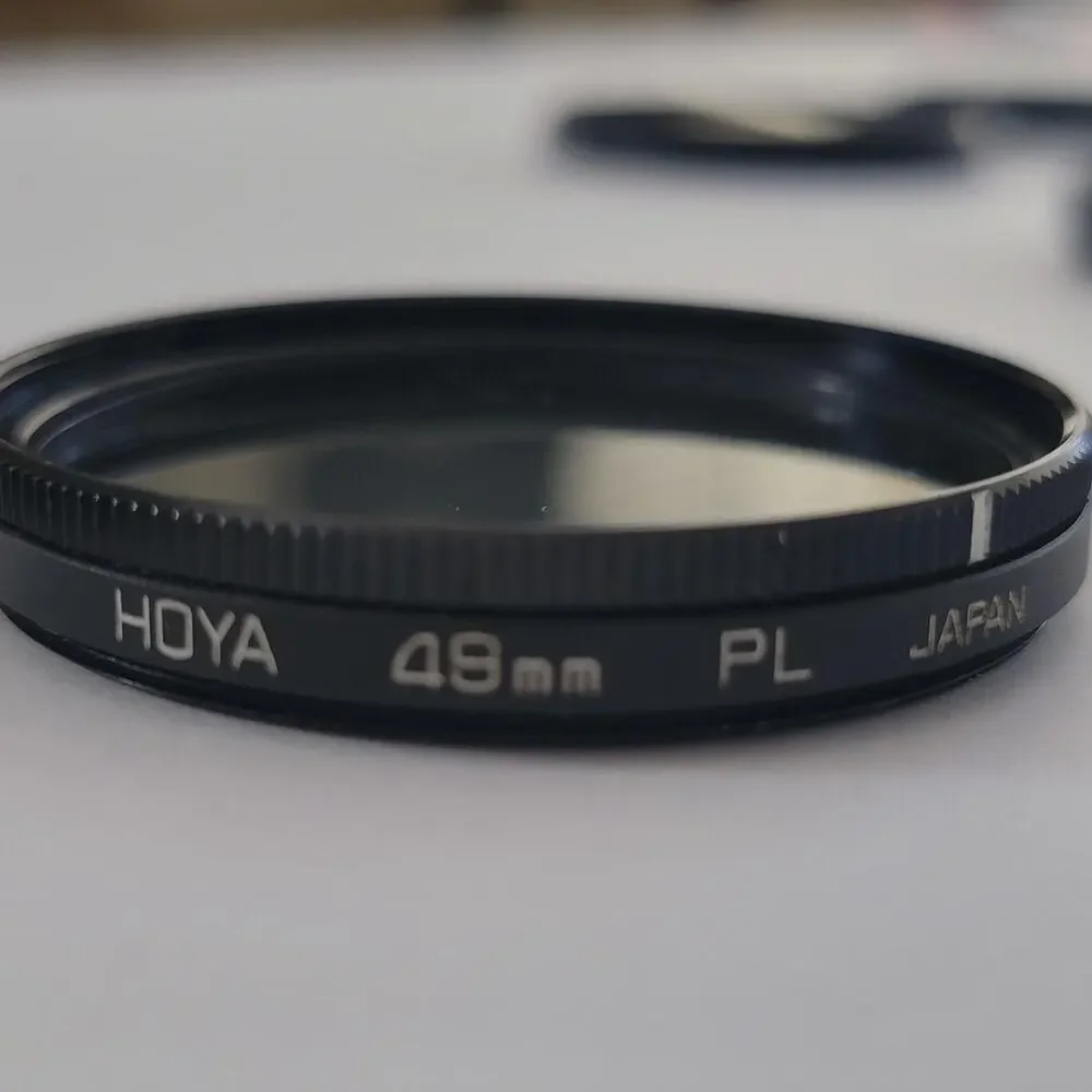 Hoya 49mm PL Polarizing Camera Lens Filter Black Japan Photo Video Digital